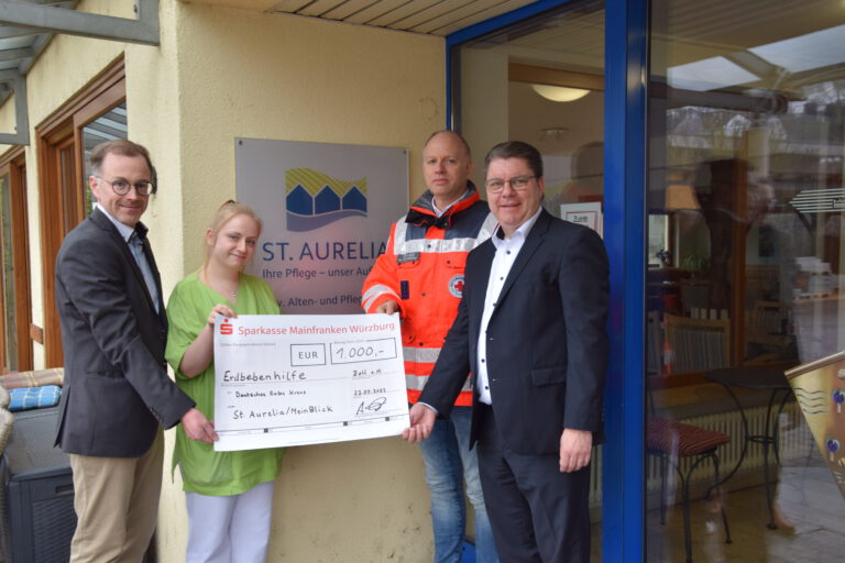 St. Aurelia und Mein Blick spenden 1.000 Euro für Erdbebenopfer
